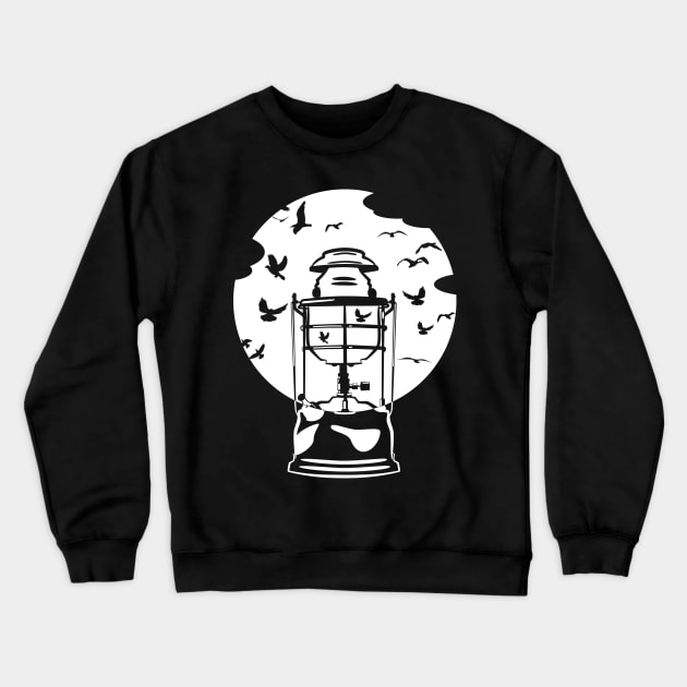 Storm Lantern Crewneck Sweatshirt by mailboxdisco